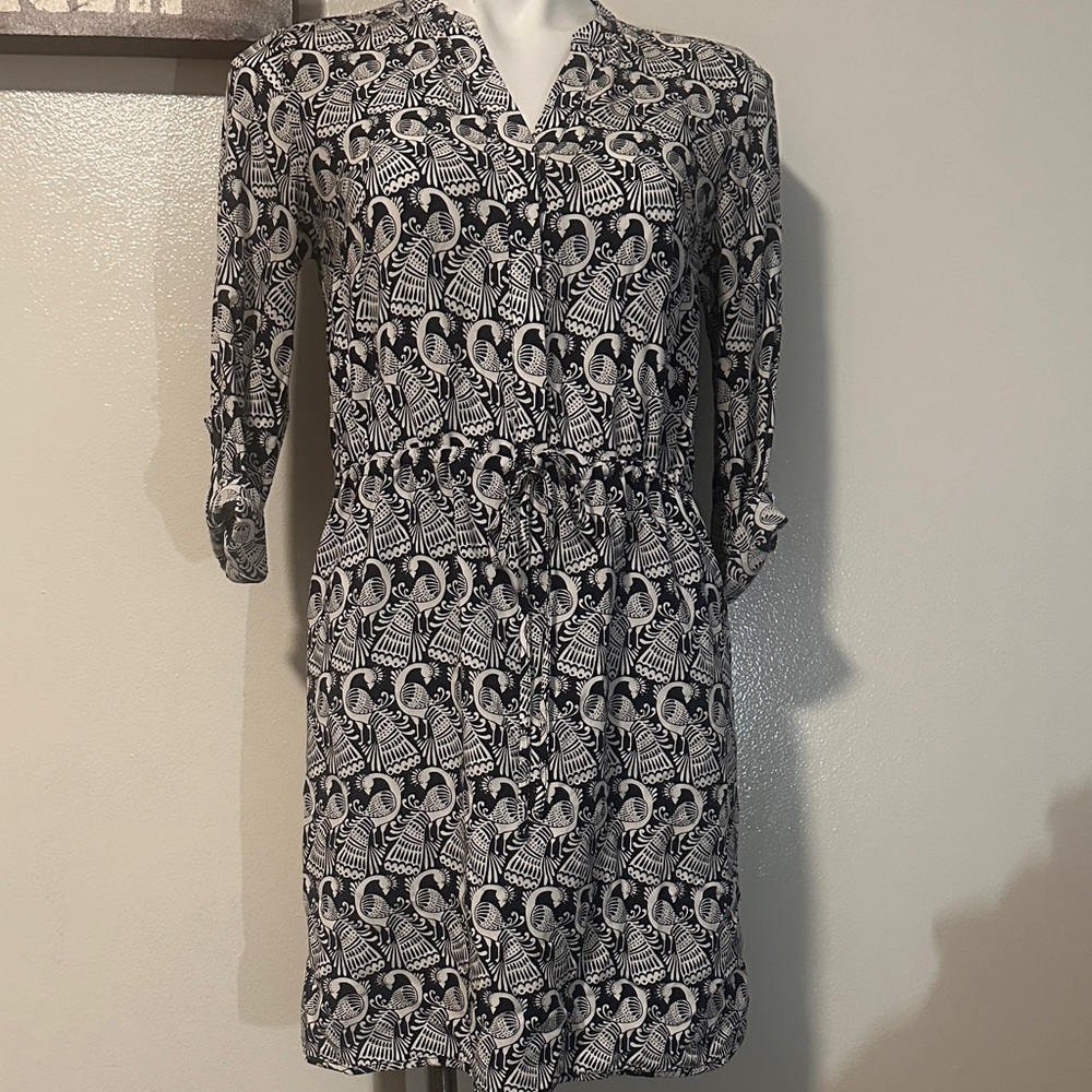 Crown & Ivy Monochrome Long Sleeve Dress